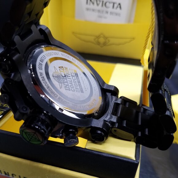 Invicta Men’s Coalition Forces Quartz Watch – 52mm Black Stainless Steel Case - Picture 4 of 9